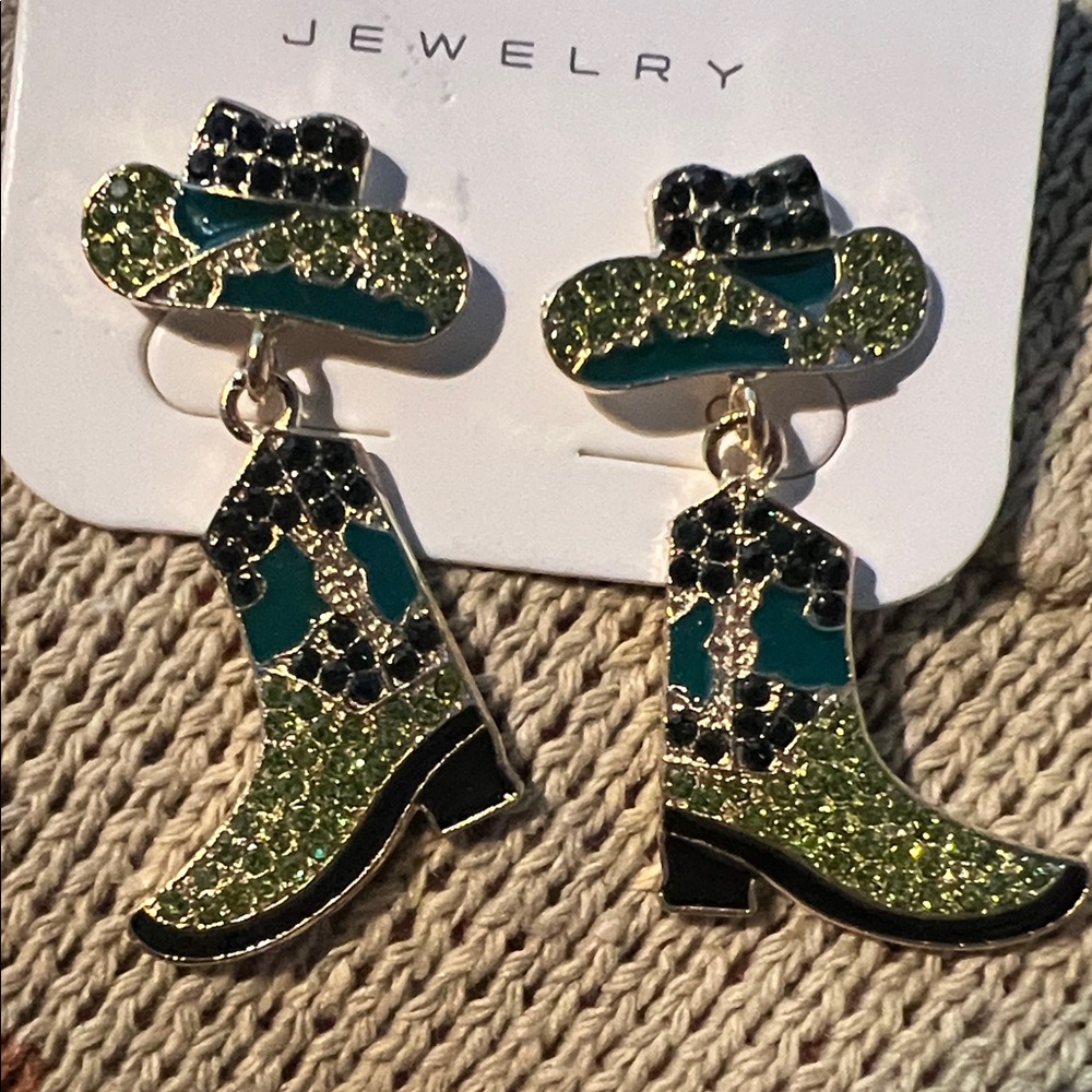 Western Cowboy Bling Earrings New